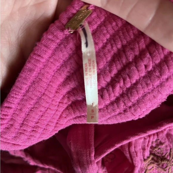 Free People Lovers Lane Pink Cotton Gauze Maxi Dress Size Small - Picture 12 of 16